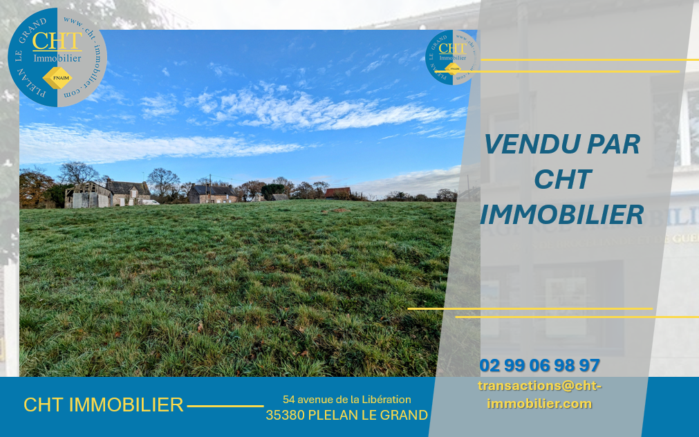 TERRAIN À BÂTIR À 5 MIN DE GUER   CAMPAGNE DE MONTENEUF (56380) AVEC CHT IMMOBILIER