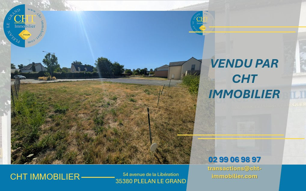 TERRAIN À BÂTIR EN CENTRE-VILLE DE PLÉLAN-LE-GRAND (35380) AVEC CHT IMMOBILIER