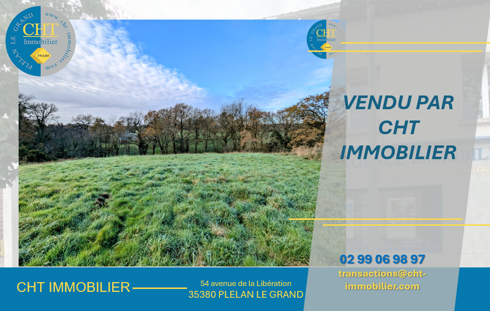 TERRAIN À BÂTIR AVEC ANCIENNE GRANGE   CAMPAGNE DE MONTENEUF (56380) AVEC CHT IMMOBILIER