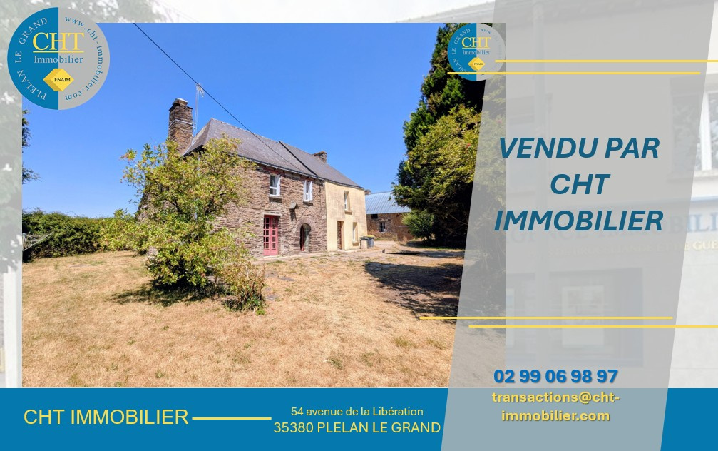 Charme et Authenticité : Longère en pierres sur vaste terrain à Monteneuf (56380)