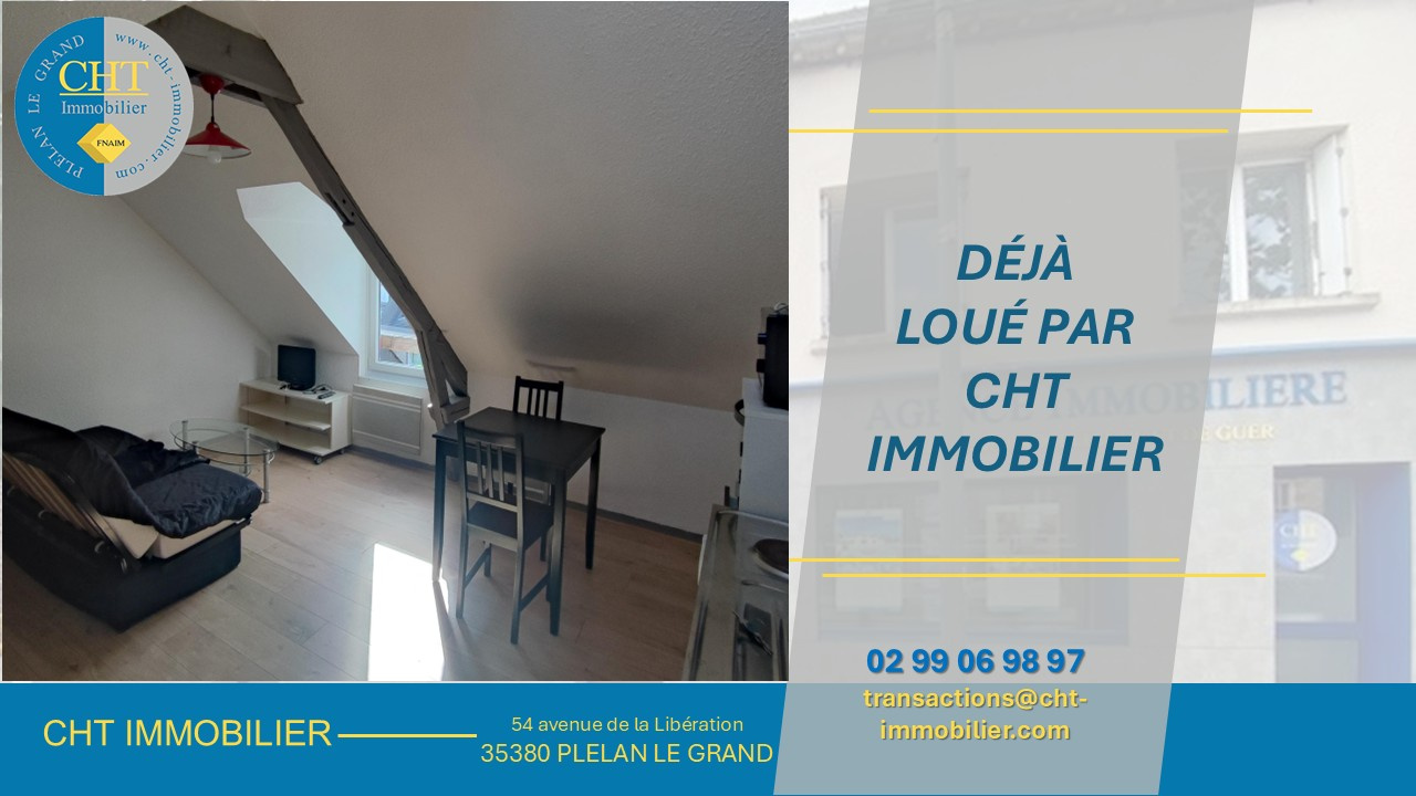 PLELAN LE GRAND à louer - Studio meublé